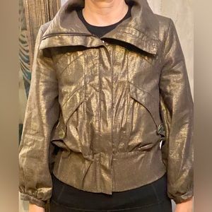 Rinspun gold bomber jacket